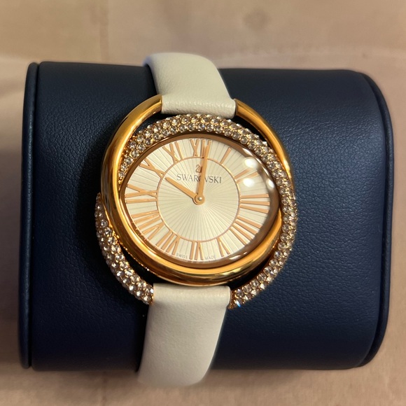 Swarovski Accessories - Swarovski Gold and Cream Women's Watch
